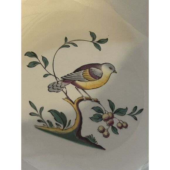 Queen's Bird Spode Salad Plates Various Years and Backstamps 8" 12 Available - Picture 4 of 12